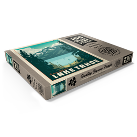 Darstellung des Puzzle Motivs Lake Tahoe: Tahoe Summer, Vintage Poster - Puzzleteile: 100