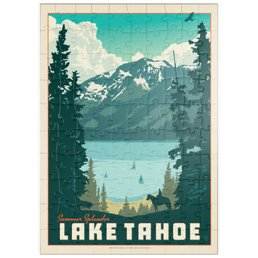 puzzleplate Lake Tahoe: Tahoe Summer, Vintage Poster 100 Puzzle