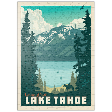puzzleplate Lake Tahoe: Tahoe Summer, Vintage Poster 200 Puzzle