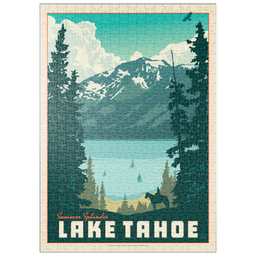 puzzleplate Lake Tahoe: Tahoe Summer, Vintage Poster 500 Puzzle