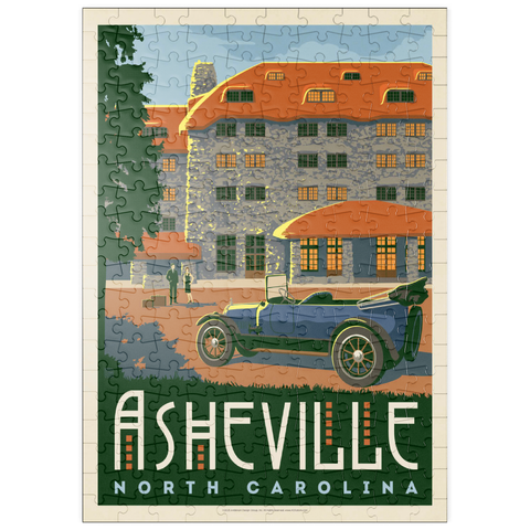 puzzleplate Asheville, North Carolina, Vintage Poster 200 Puzzle