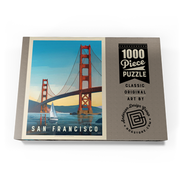 San Francisco: Under The Golden Gate, Vintage Poster 1000 Puzzle Schachtel Ansicht3