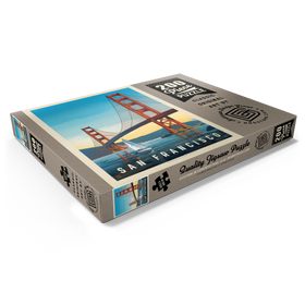 Alternative Darstellung des Puzzle-Motivs San Francisco: Under The Golden Gate, Vintage Poster – Puzzleteile: 200