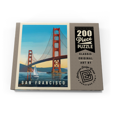 San Francisco: Under The Golden Gate, Vintage Poster 200 Puzzle Schachtel Ansicht3