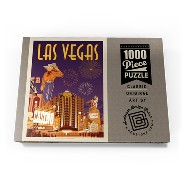 Las Vegas: Viva Vintage Vegas, Vintage Poster 1000 Puzzle Schachtel Ansicht3