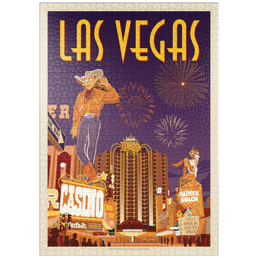 puzzleplate Las Vegas: Viva Vintage Vegas, Vintage Poster 1000 Puzzle