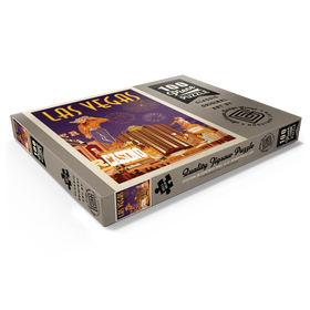 Darstellung des Puzzle Motivs Las Vegas: Viva Vintage Vegas, Vintage Poster - Puzzleteile: 100