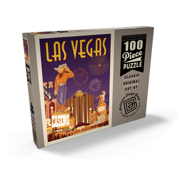 Las Vegas: Viva Vintage Vegas, Vintage Poster 100 Puzzle Schachtel Ansicht2