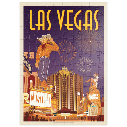 puzzleplate Las Vegas: Viva Vintage Vegas, Vintage Poster 100 Puzzle