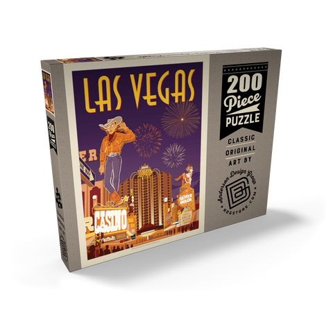 Las Vegas: Viva Vintage Vegas, Vintage Poster 200 Puzzle Schachtel Ansicht2
