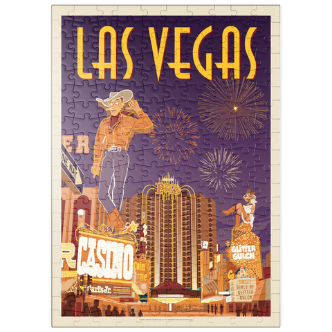 puzzleplate Las Vegas: Viva Vintage Vegas, Vintage Poster 200 Puzzle