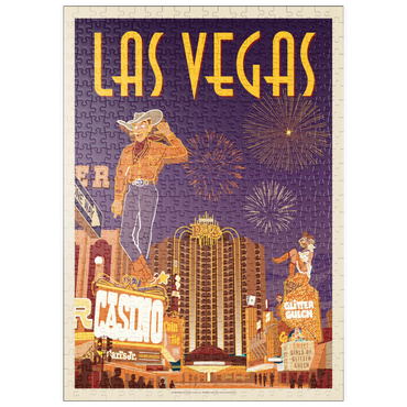 puzzleplate Las Vegas: Viva Vintage Vegas, Vintage Poster 500 Puzzle