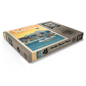 Alternative Darstellung des Puzzle-Motivs Seattle, WA: Ferry, Vintage Poster – Puzzleteile: 200