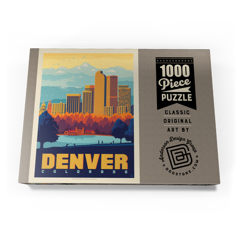 Denver, Colorado: City Park, Vintage Poster 1000 Puzzle Schachtel Ansicht3