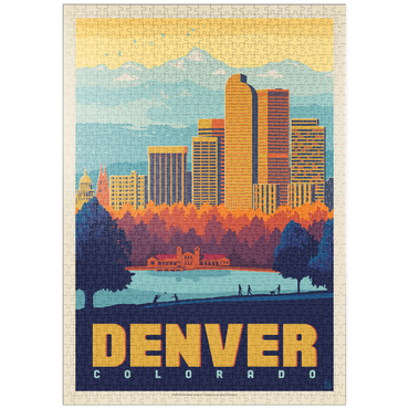 puzzleplate Denver, Colorado: City Park, Vintage Poster 1000 Puzzle