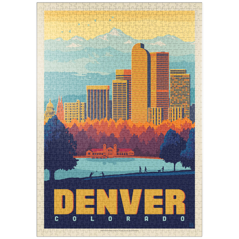 puzzleplate Denver, Colorado: City Park, Vintage Poster 1000 Puzzle