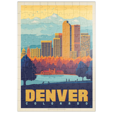 puzzleplate Denver, Colorado: City Park, Vintage Poster 100 Puzzle