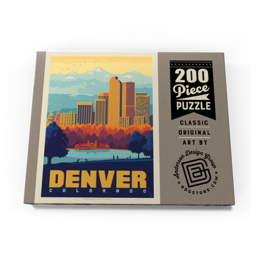 Denver, Colorado: City Park, Vintage Poster 200 Puzzle Schachtel Ansicht3