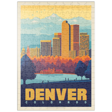 puzzleplate Denver, Colorado: City Park, Vintage Poster 200 Puzzle