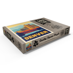 Darstellung des Puzzle Motivs Denver, Colorado: City Park, Vintage Poster - Puzzleteile: 500