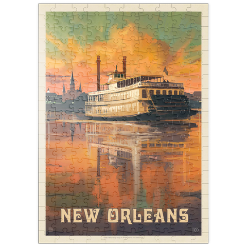 puzzleplate New Orleans: Riverboat, Vintage Poster 200 Puzzle