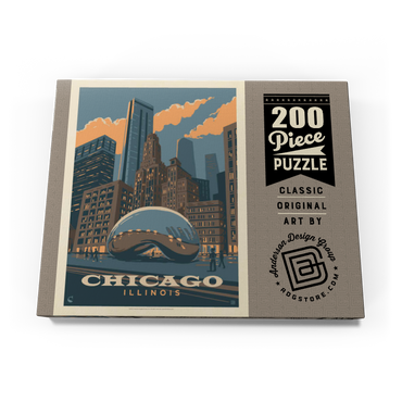 Chicago, IL: Magic Bean, Vintage Poster 200 Puzzle Schachtel Ansicht3