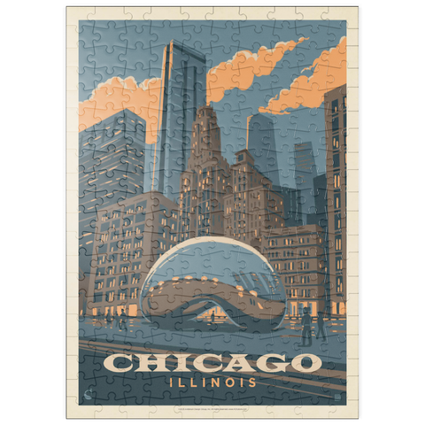 puzzleplate Chicago, IL: Magic Bean, Vintage Poster 200 Puzzle