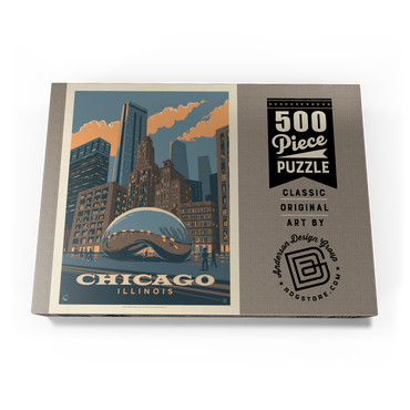 Chicago, IL: Magic Bean, Vintage Poster 500 Puzzle Schachtel Ansicht3
