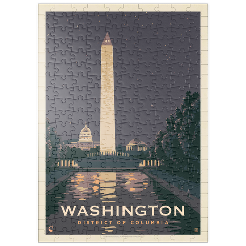 puzzleplate Washington DC: Reflections Of Freedom, Vintage Poster 200 Puzzle