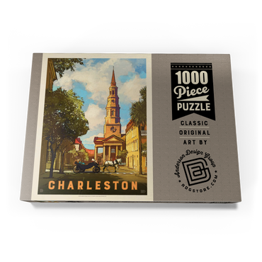 Charleston, South Carolina: St Philip's Church, Vintage Poster 1000 Puzzle Schachtel Ansicht3