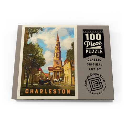 Charleston, South Carolina: St Philip's Church, Vintage Poster 100 Puzzle Schachtel Ansicht3