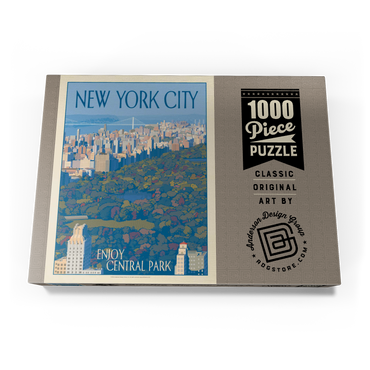 New York City: Enjoy Central Park, Vintage Poster 1000 Puzzle Schachtel Ansicht3