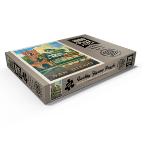 Alternative Darstellung des Puzzle-Motivs San Diego, CA: Balboa Park, Vintage Poster – Puzzleteile: 1000