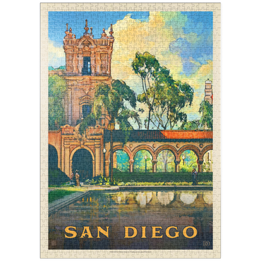 puzzleplate San Diego, CA: Balboa Park, Vintage Poster 1000 Puzzle