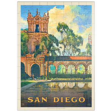 puzzleplate San Diego, CA: Balboa Park, Vintage Poster 100 Puzzle