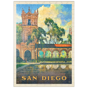 puzzleplate San Diego, CA: Balboa Park, Vintage Poster 200 Puzzle