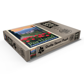 Darstellung des Puzzle Motivs Portland, Oregon: City Of Roses, Vintage Poster - Puzzleteile: 500