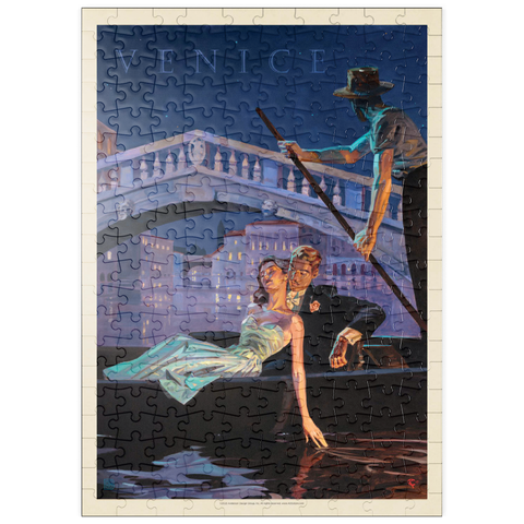 puzzleplate Italy: An Evening in Venice, Vintage Poster 200 Puzzle