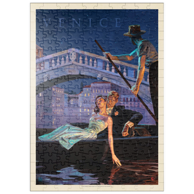 Darstellung des Puzzle Motivs Italien: Ein Abend in Venedig, Vintage Poster - Puzzleteile: 200