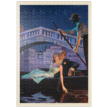 puzzleplate Italy: An Evening in Venice, Vintage Poster 500 Puzzle