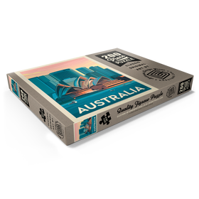 Alternative Darstellung des Puzzle-Motivs Australia: Sydney Skyline, Vintage Poster – Puzzleteile: 200