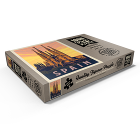 Darstellung des Puzzle Motivs Spain: Familia Sagrada, Vintage Poster - Puzzleteile: 1000