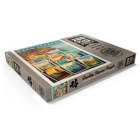 Darstellung des Puzzle Motivs Italy: Viva Italia! Collage, Vintage Poster - Puzzleteile: 200