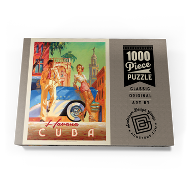 Cuba: Havana Shade, Vintage Poster 1000 Puzzle Schachtel Ansicht3