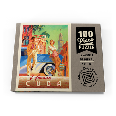 Cuba: Havana Shade, Vintage Poster 100 Puzzle Schachtel Ansicht3