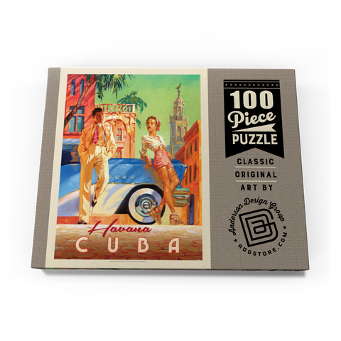 Cuba: Havana Shade, Vintage Poster 100 Puzzle Schachtel Ansicht3