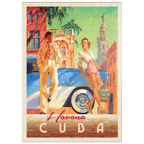puzzleplate Cuba: Havana Shade, Vintage Poster 100 Puzzle