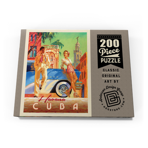 Cuba: Havana Shade, Vintage Poster 200 Puzzle Schachtel Ansicht3