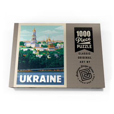 Ukraine: Kiev, Vintage Poster 1000 Puzzle Schachtel Ansicht3
