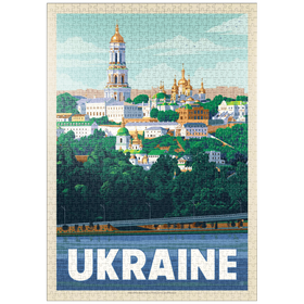 Darstellung des Puzzle-Motivs Ukraine: Kiew, Vintage Poster – Puzzleteile: 1000